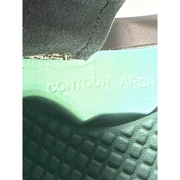 Keen Womens Contour Arch Maupin Sandals Size 8 US Black & Teal Sandal Footwear - Picture 5 of 7